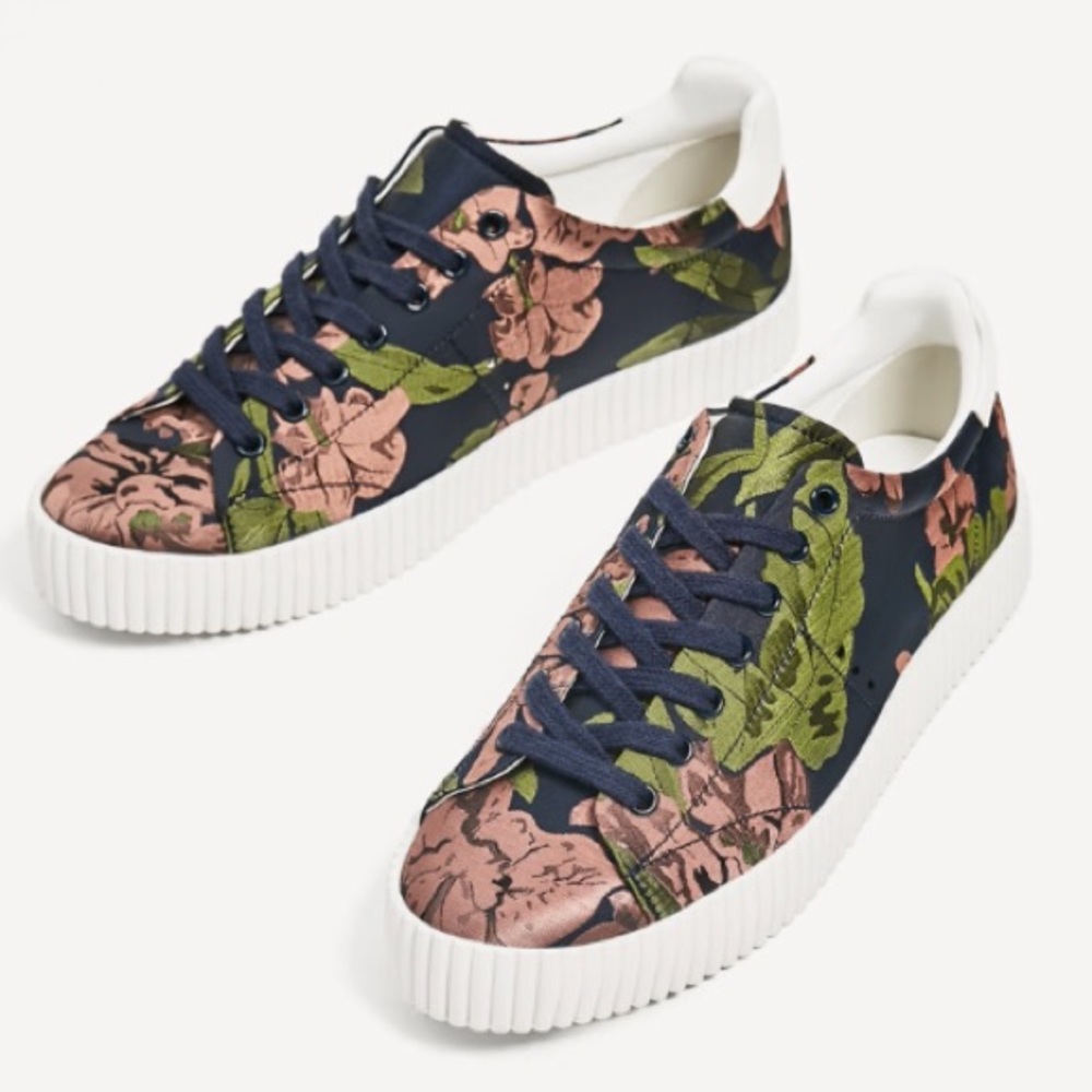Zara Floral Sneakers